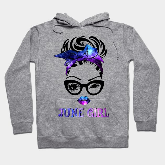 June Girl Galaxy Hoodie by Vladis